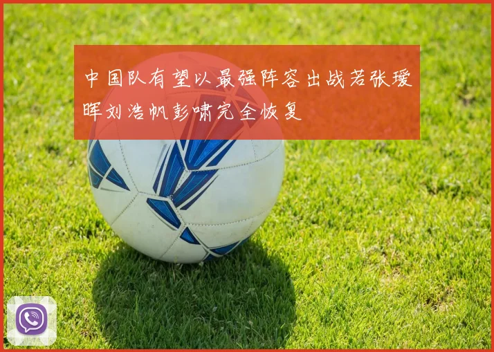 中国队有望以最强阵容出战若张瑷晖刘浩帆彭啸完全恢复